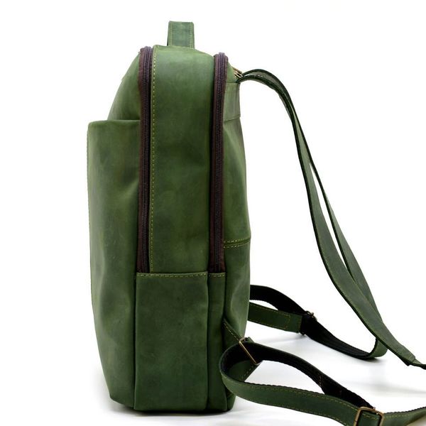 Зелений шкіряний рюкзак унісекс TARWA RE-7280-3md RA-7280-3md фото