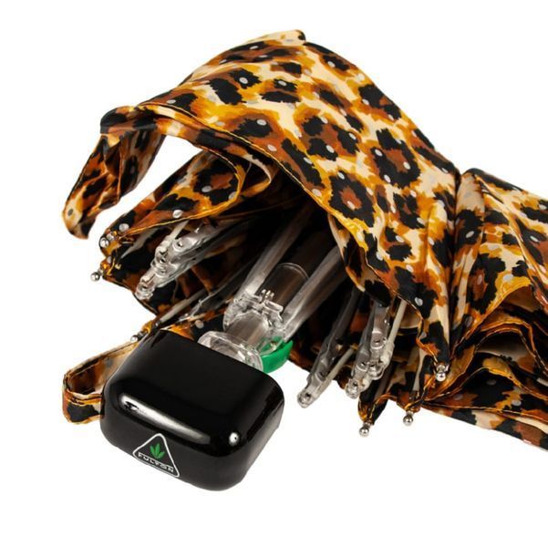 Фотографія Міні парасолька жіноча Fulton L501 Tiny-2 Bling Leopard (Леопард с блестками) L501-037621 - купити 92374 за 1 550 грн