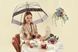 Парасолька жіноча Fulton L866- Birdcage-2 Luxe Love Hearts (Любов серця) L866-040027 фото галерея 2