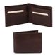 Ексклюзивний шкіряний гаманець потрійного додавання для чоловіків tl140817 темно -коричневий TL140817 фото 1