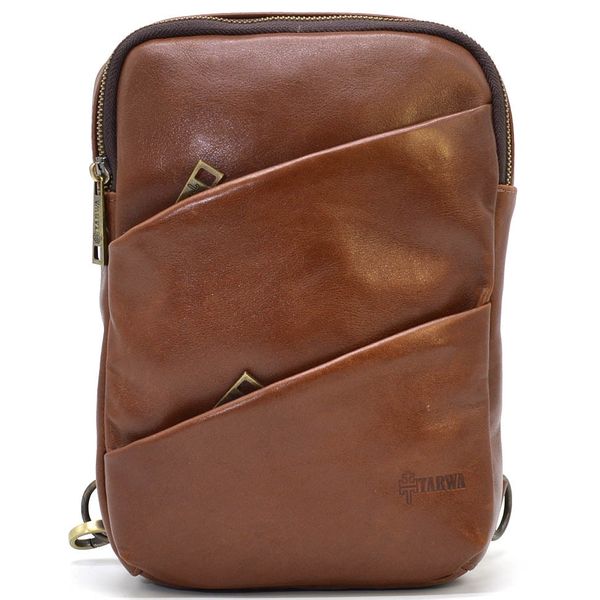 Шкіряний рюкзак слінг рюкзак на одну шлейку GB-0604-3md TARWA GB-0604-3md фото