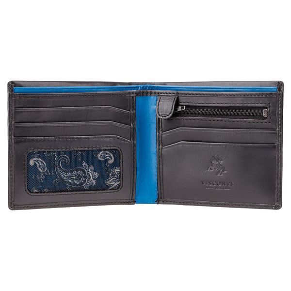 Фотографія Гаманець чоловічий Visconti PM101 Pablo c RFID (Black Blue) PM101 BLK/BLUE - купити PM101 BLK/BLUE за 1 950 грн