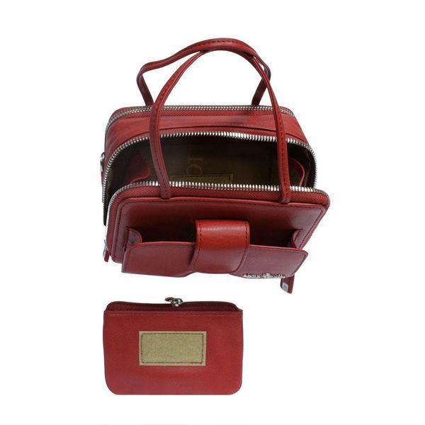 Фотографія Сумка шкіряна Contatto 3075 rosso червоний Contatto3075rosso - купити 84257 за 6 344 грн