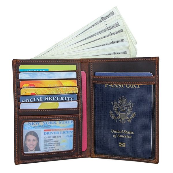 Коричневий шкіряний гаманець-органайзер з відділом для ID документів JDR-8450R JDR-8450R фото