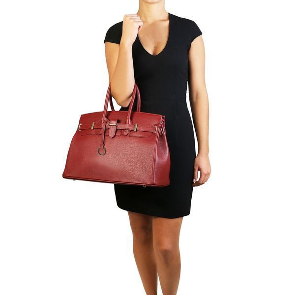 Фотографія TL Bag - шкіряна сумка з золотою фурнітурою TL141529 Фіолетова TL141529 - купити 1529_1_59 за 7 320 грн