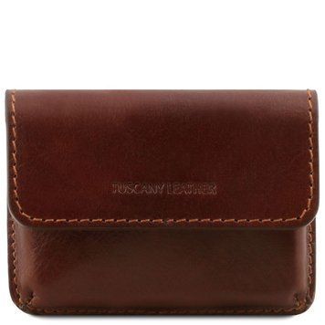 Фотографія Ексклюзивний шкіряний чохол для візитних карток TL141378 BROWN TL141378 - купити 1378_1_1 за 1 224 грн