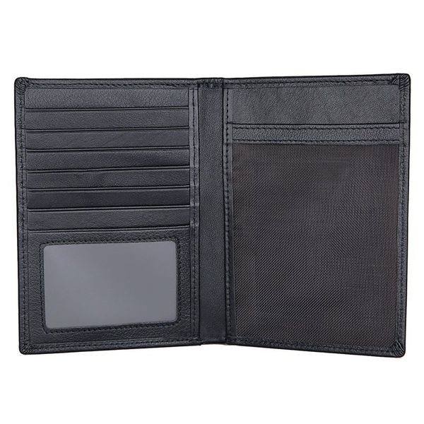 Чорний шкіряний гаманець-органайзер з відділом для ID документів JDR-8450A JDR-8450A фото