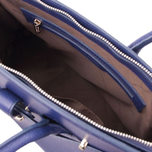 TL Bag - шкіряна сумка з золотою фурнітурою TL141529 Темний синій TL141529 фото