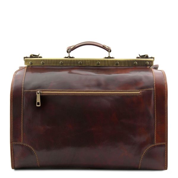 Madrid - шкіряна сумка Gladstone - невеликий розмір TL1023 Темно -коричневий TL1023 фото