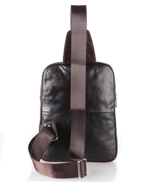 Шкіряний компактний міський рюкзак на одну шлею - моношлейка 7216С JD7216C фото