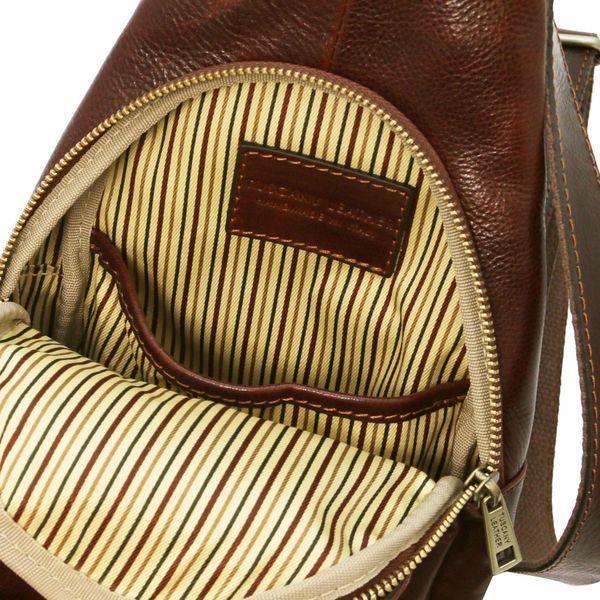 Фотографія Kevin - Шкіряний слінг кросовер TL Bag142195 Коричневий TL142195 - купити 2195_1_1 за 5 712 грн