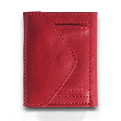 Жіночий невеликий шкіряний гаманець Grande Pelle 503660 червоний 503665 фото