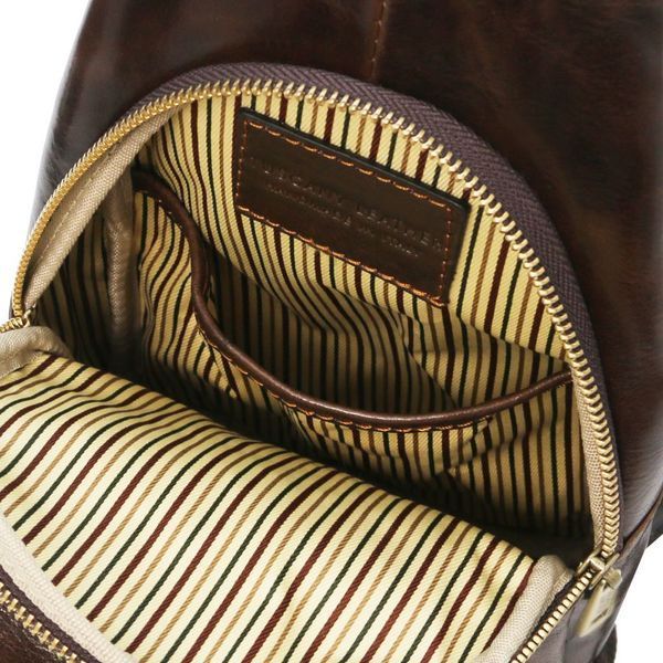 Фотографія Kevin - Шкіряний слінг кросовер TL Bag142195 Темно -коричневий TL142195 - купити 2195_1_5 за 5 712 грн